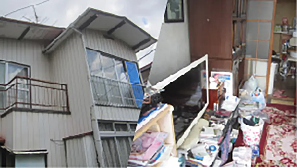 物が置かれた住宅の外観（塩竈市で売却を検討する住宅のイメージ）